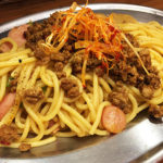 今日の担々麺「ナポリの旋風＜焼きスパゲッティ専門店＞