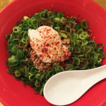 今日の担々麺「ばくだん屋 岡山一番街店　山椒汁なし担々麺（冷製）」