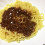 今日の担々麺「菊水 汁なし 担々麺」